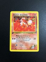 Gym Heroes Blaine’s Growlithe 62/132 1st edition NM Ab 1