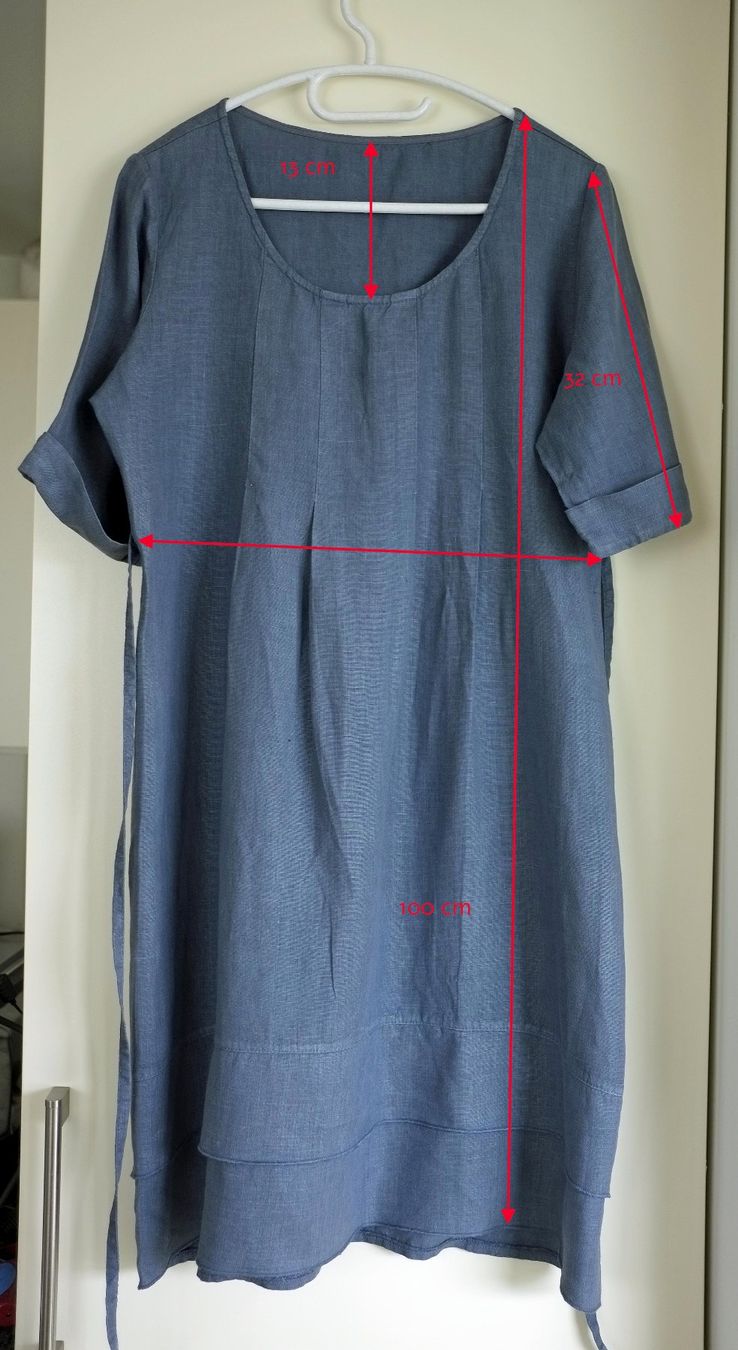 Colora Vestiti: Leinenkleid blau von Colora Grösse S – Usato da Cham venduto da paradora