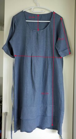 Leinenkleid blau von Colora Grösse S
