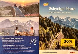 Schynige Platte bis zu 4 Tickets mit 30% RABATT Gratis Apero