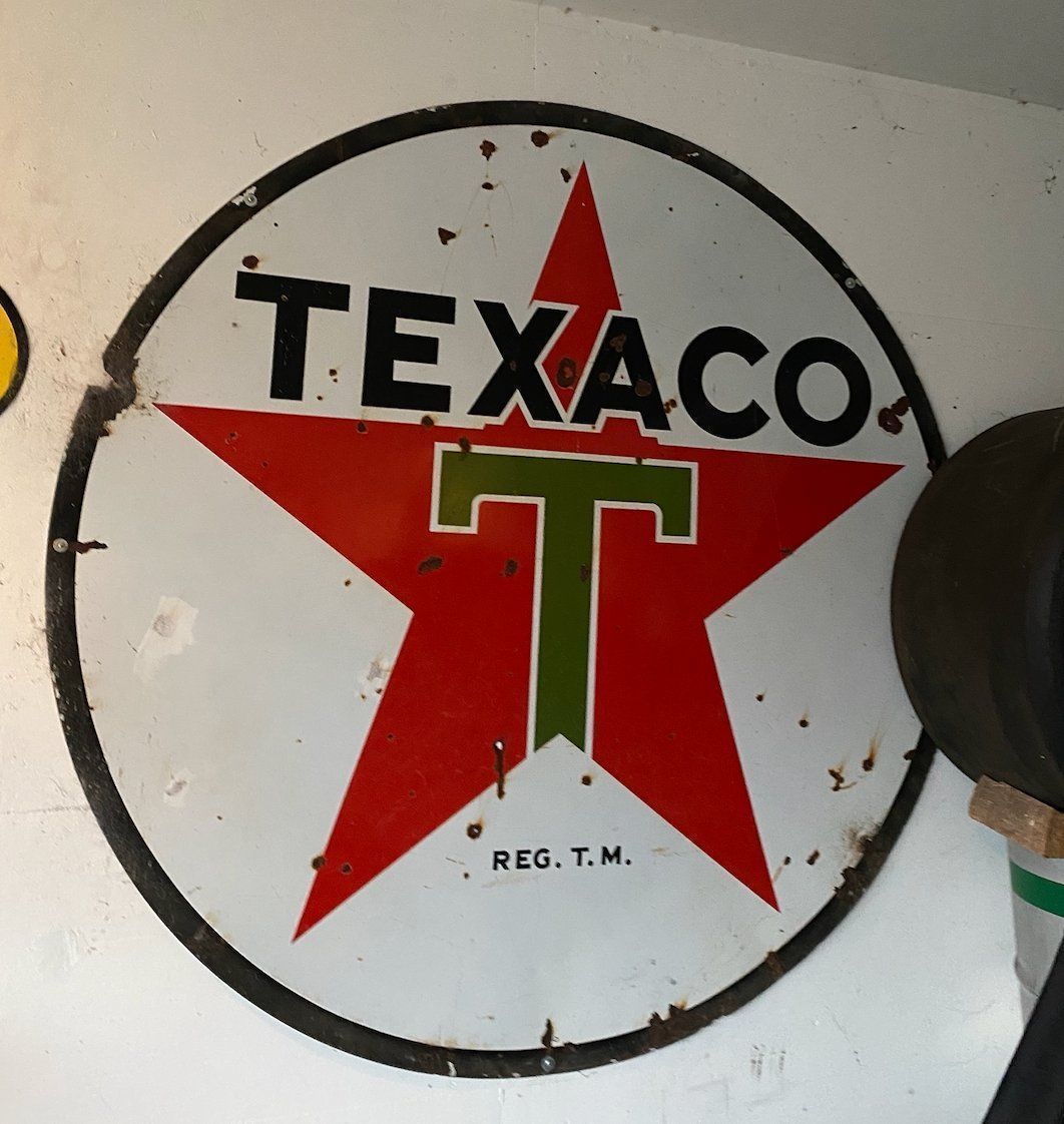 Ecriteaux: Texaco Werbetafel (ca 182cm Durchmesser) – D'occasion à Dagmersellen par Arcticsnow2017 1