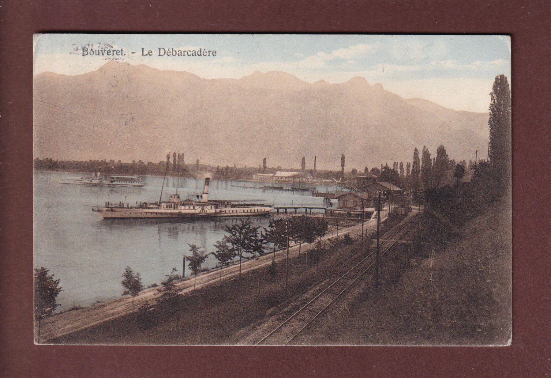 Cartoline postali: LE BOUVERET - Bateau CGN - 1917 – Usato da Pully venduto da nicecards