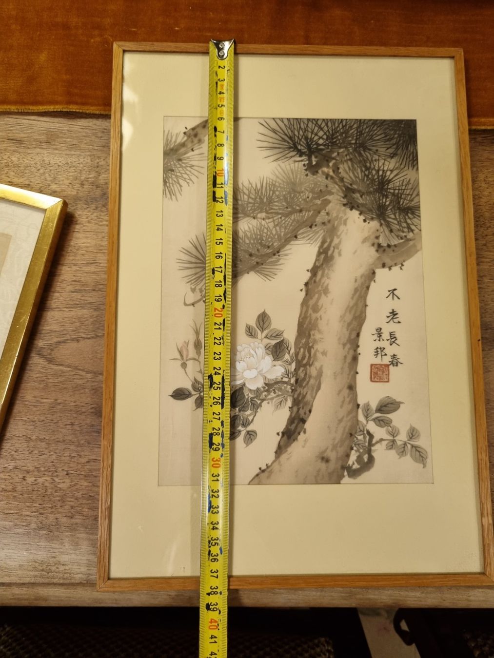 Dipinti: Chinesische Tuschemalerei auf Seide, gerahmt – Usato da Scharnachtal venduto da devin03 5
