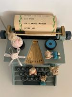 Spieluhr Holz Schreibmaschine + Teddys