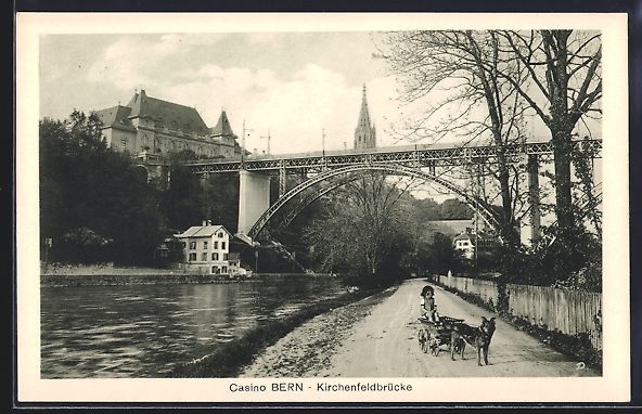Cartes postales: AK Bern, Casino, Kirchenfeldbrücke – D'occasion à Berlin par bartko-reher