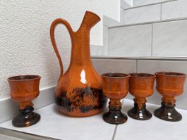 Marianne Keramik, grosser Krug mit Becher.