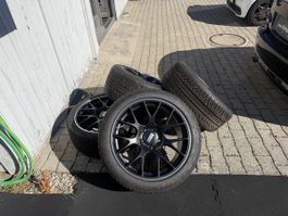 BBS Felgen mit Michelin Winterreifen 19 Zoll schwarz