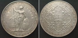 England GREAT BRITAIN. Trade Dollar 1930 B, silver, UNC-!