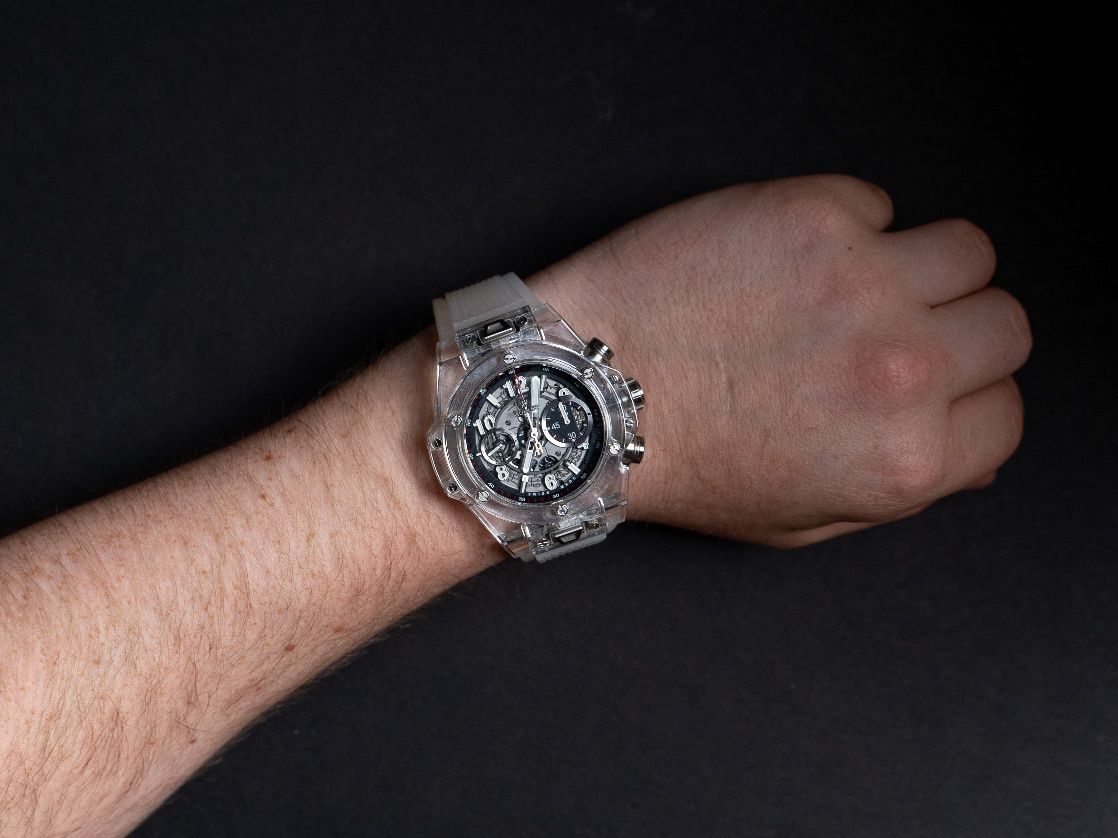 Hublot Orologi: Hublot Unico Saphire – Usato da St. Gallen venduto da Aureum-Momentum 6