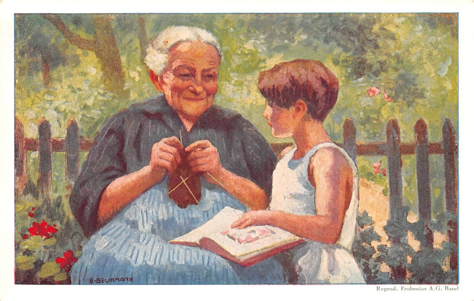 Tous les timbres: BFK, Grossmutter mit Mädchen – D'occasion à Ottikon b.Kemptth. par Neptun1974