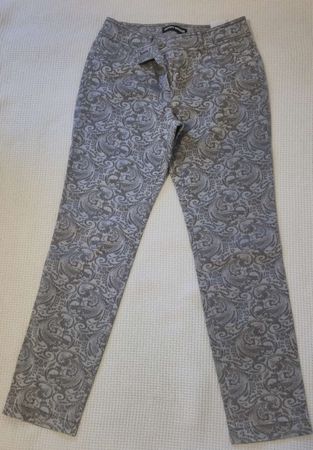 Pantalon Gerry Weber motif cachemire gris état neuf