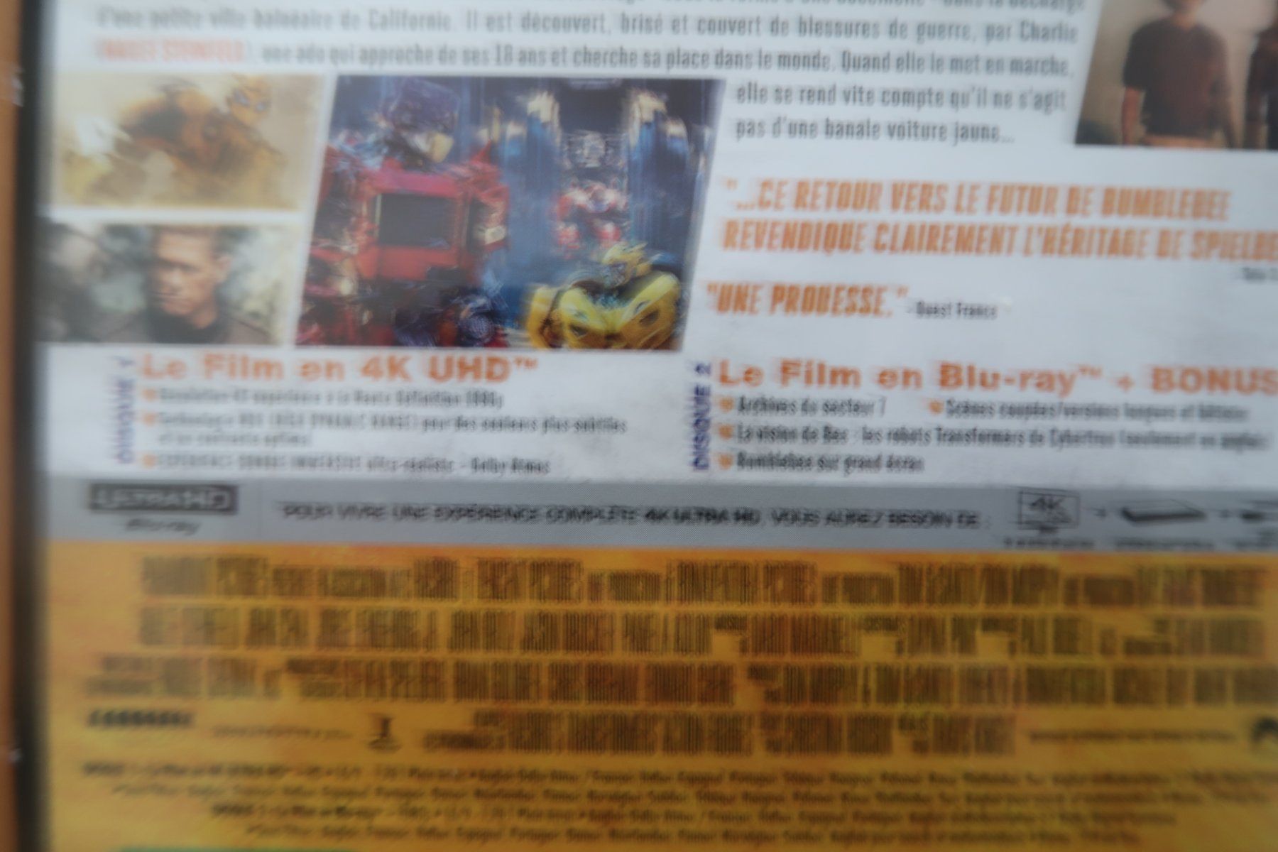 Tutti i DVDs: 4K & Blu-ray         BUMBLEBEE    Français Anglais – Usato da Porrentruy venduto da tupatup 3