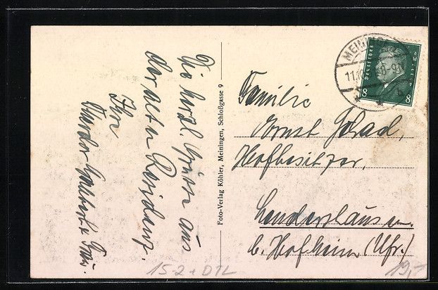 Photos & posters: AK Meiningen, Zeppelin über dem Ort – D'occasion à Berlin par bartko-reher 1