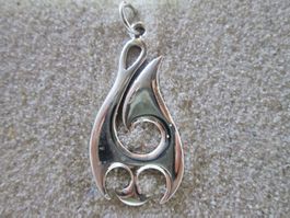 Wundervoller Ketten Anhänger Tribal aus 925 er Sterling Silb