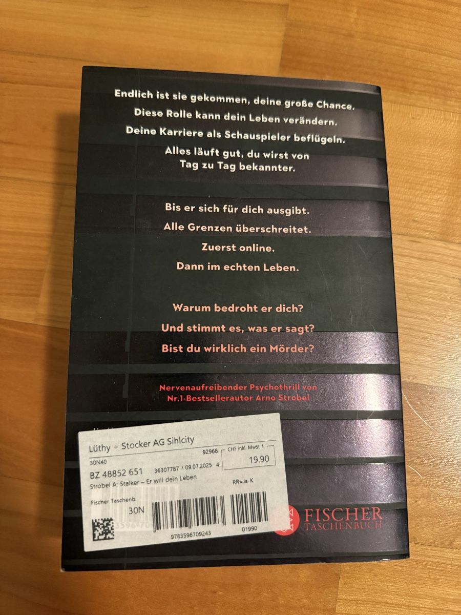 Libri: Arno Strobel "Stalker" Psychothriller – Usato da Lachen SZ venduto da ali_5xw5 1