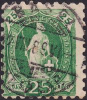 67B mit Vollstempel von BASEL: 19.AUG.1889, Kat: 50.-
