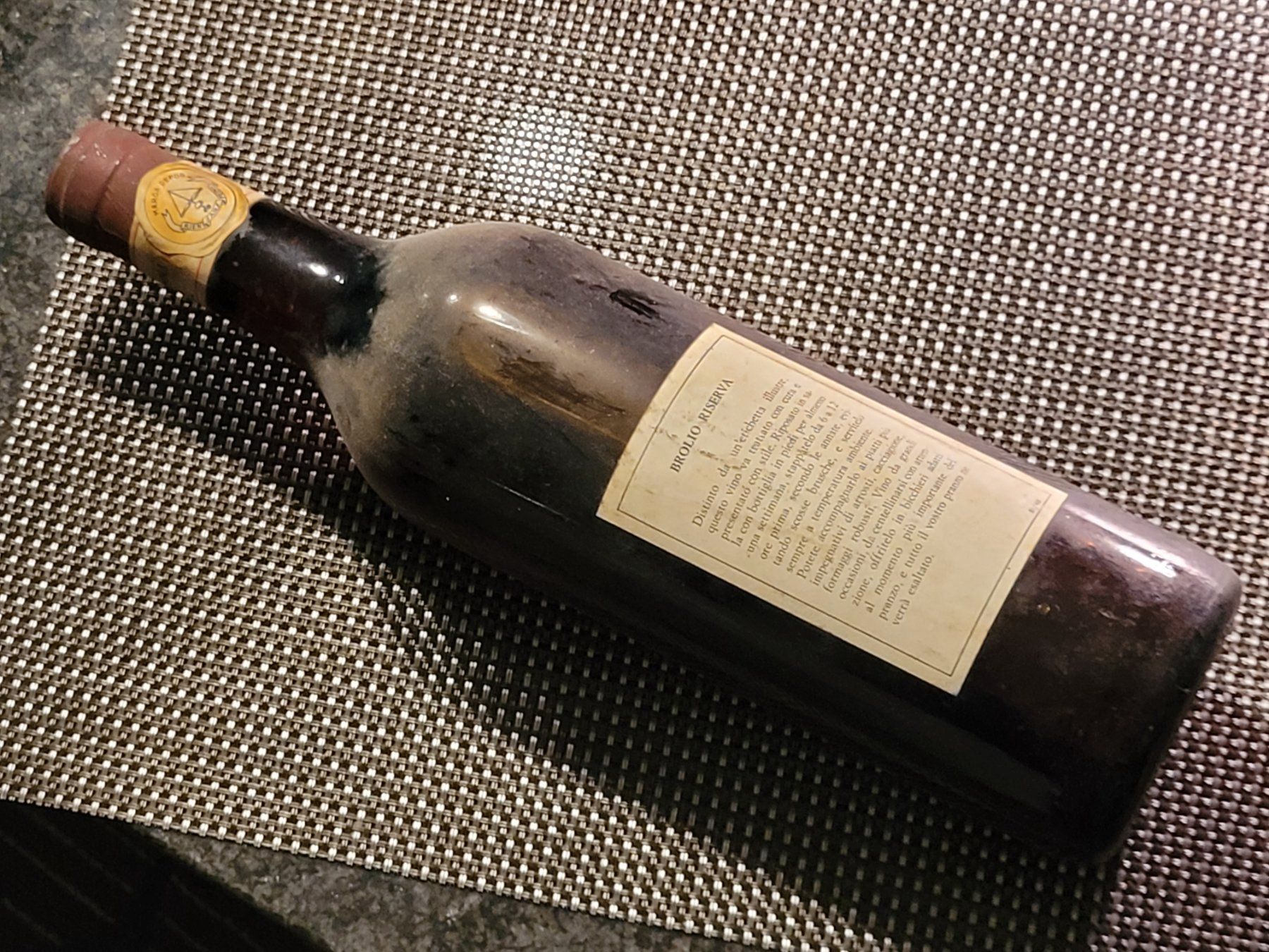 Vino: 1967 BROLIO CHIANTI CLASSICO RISERVA DOCG, antik, selten! – Nuovo (secondo la descrizione) da Oetwil am See venduto da swisspeak 3