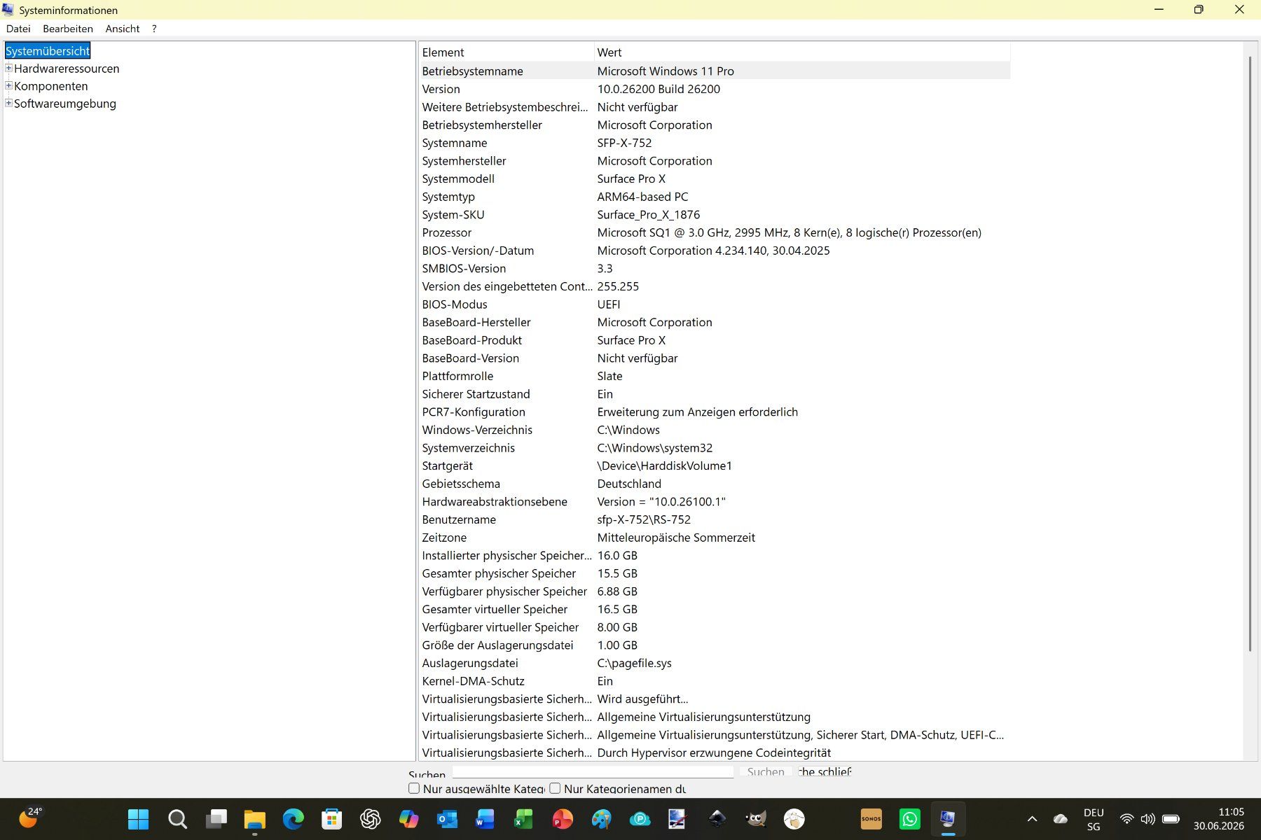 Microsoft Tablet PC: Microsoft Surface Pro X 10. G./ LTE/752 – Gebraucht aus Subingen von Rsteiner 2