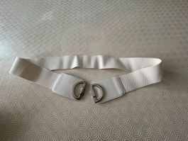 Cintura elastica bianca 100cm