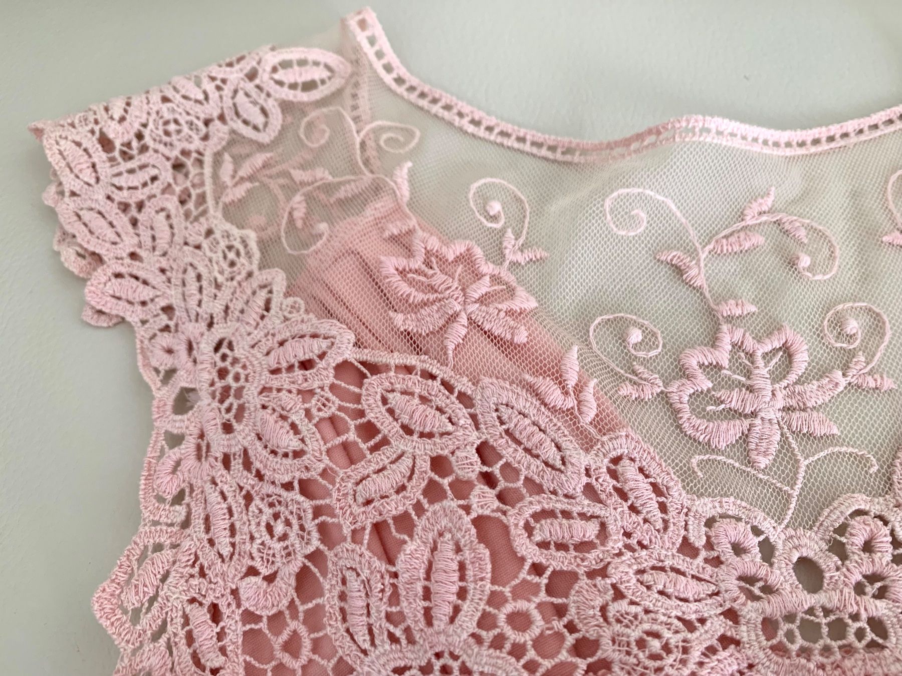 Tops: Damen Top mit Spitzen - Pink - S – Neu (gemäss Beschreibung) aus Rikon im Tösstal von Alpenmutz 3
