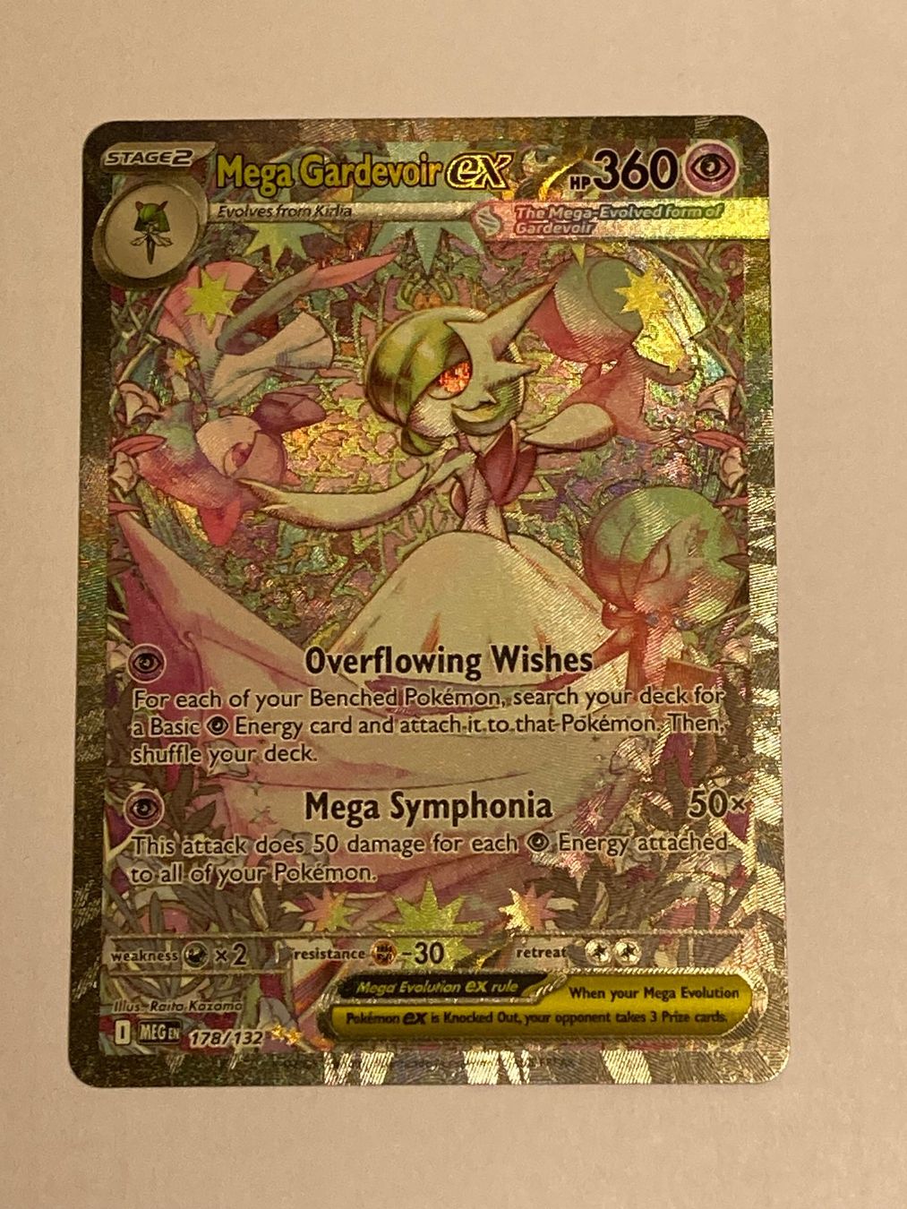 Pokémon Sammelbilder & Trading cards: Pokemon MEGA EVOLUTION Mega Gardevoir ex 178 / 132 🇬🇧 EN – Neu (gemäss Beschreibung) aus Baar von sonnenschein076