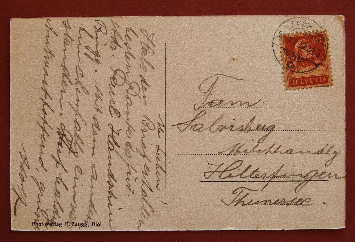 Cartoline postali: Brügg um 1920 – Usato da Rain venduto da 999-800-K 1