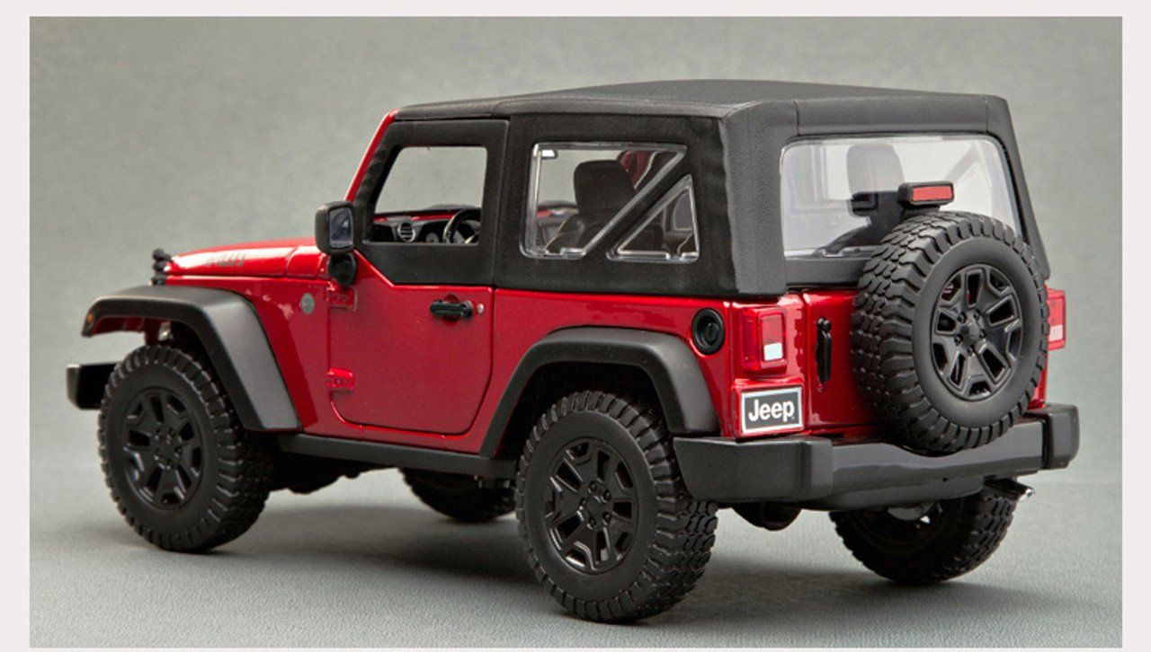 Jeep Modellautos: Jeep Wrangler "Willys" 2014-2018 rot / schwarz      1:18 – Neu und originalverpackt aus Gerlafingen von espero88 1