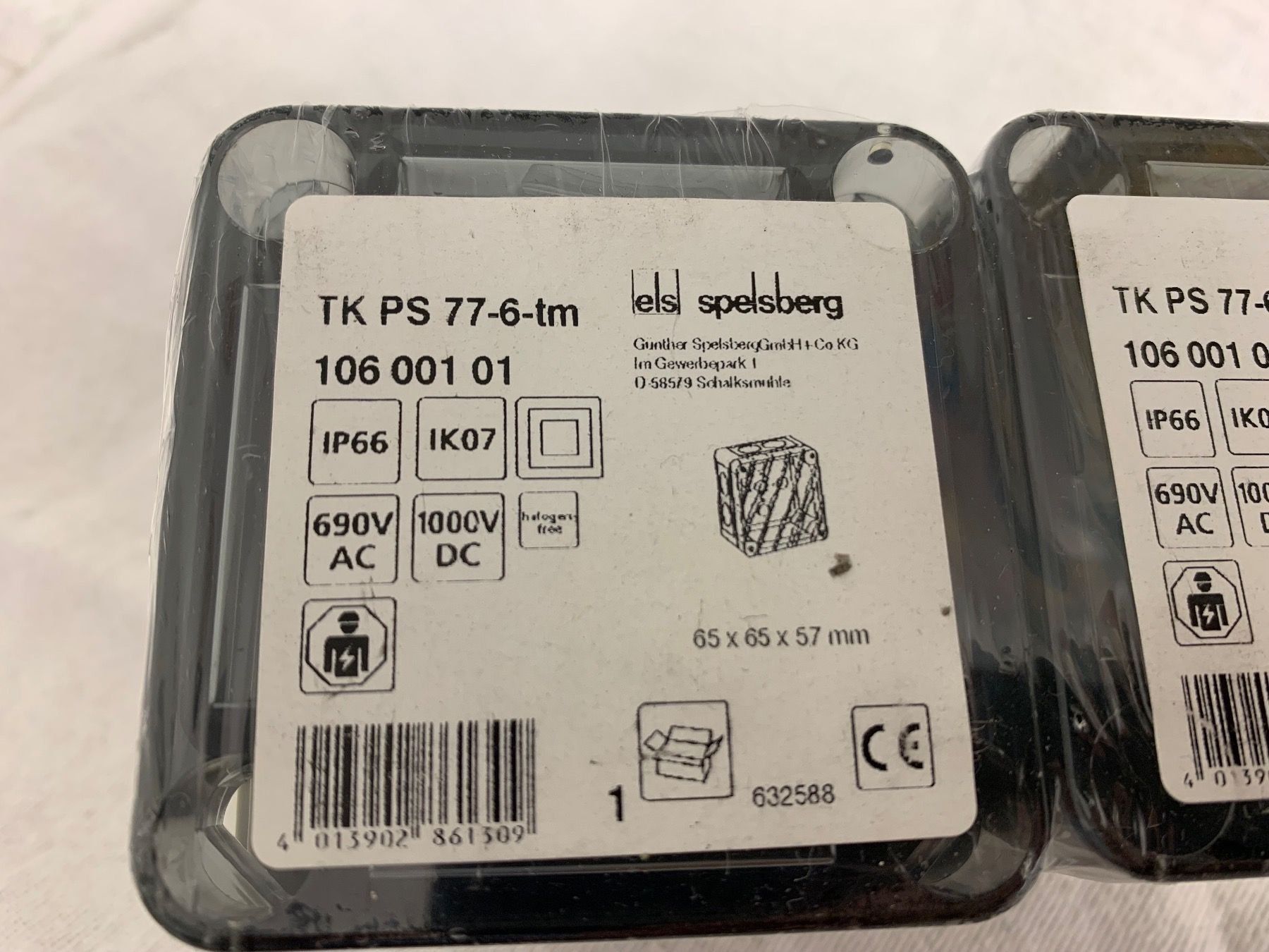 Alimentazione elettrica: Leergehäuse TK PS 77-6-tm - Spelsberg - 2 Stück – Nuovo e nell'imballaggio originale da Wettswil bei Zürich venduto da Trubarus