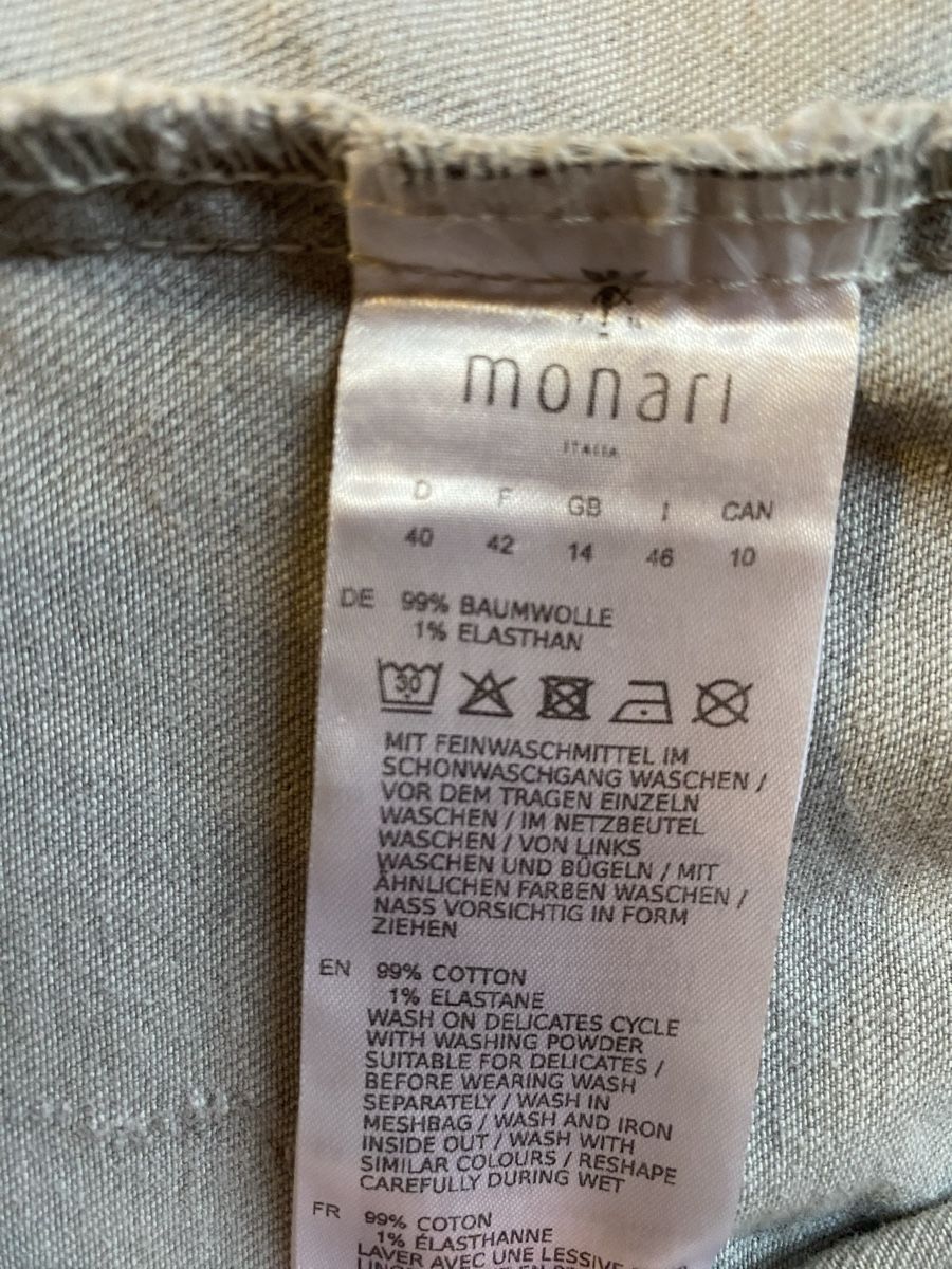 Monari Giacche: Monari Jeansjacke Damen Gr. 40 Grau – Usato da Volketswil venduto da Flamingo_66 4