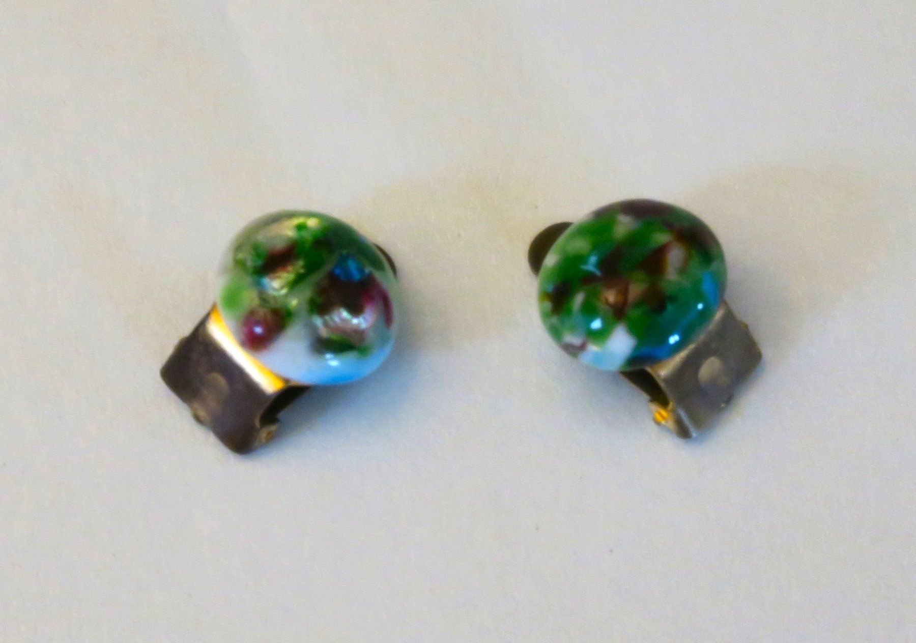Orecchini pendenti & Orecchini a lobo: Ohrclip Glas "Wiese" – Usato da Brittnau venduto da marlenestone 2