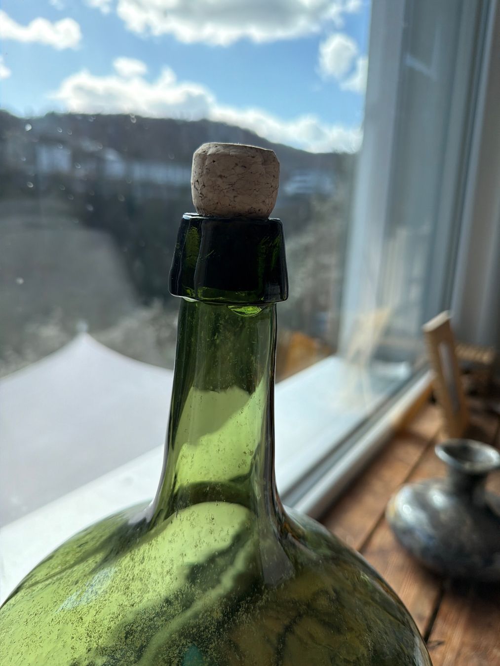 Altro in Stoviglie & Bicchieri: Grosse grüne Glas Flasche mit einer Zahl – Usato da Nussbaumen AG venduto da normajeanbaker 2
