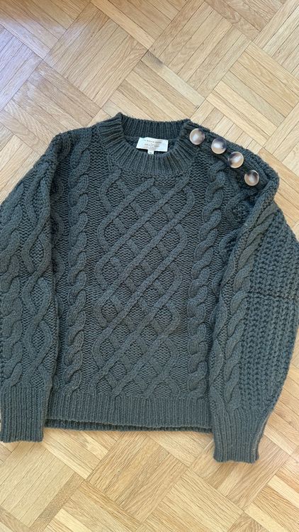 Olivgruner Pulli Damen