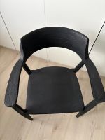 Stuhl aus Teakholz schwarz