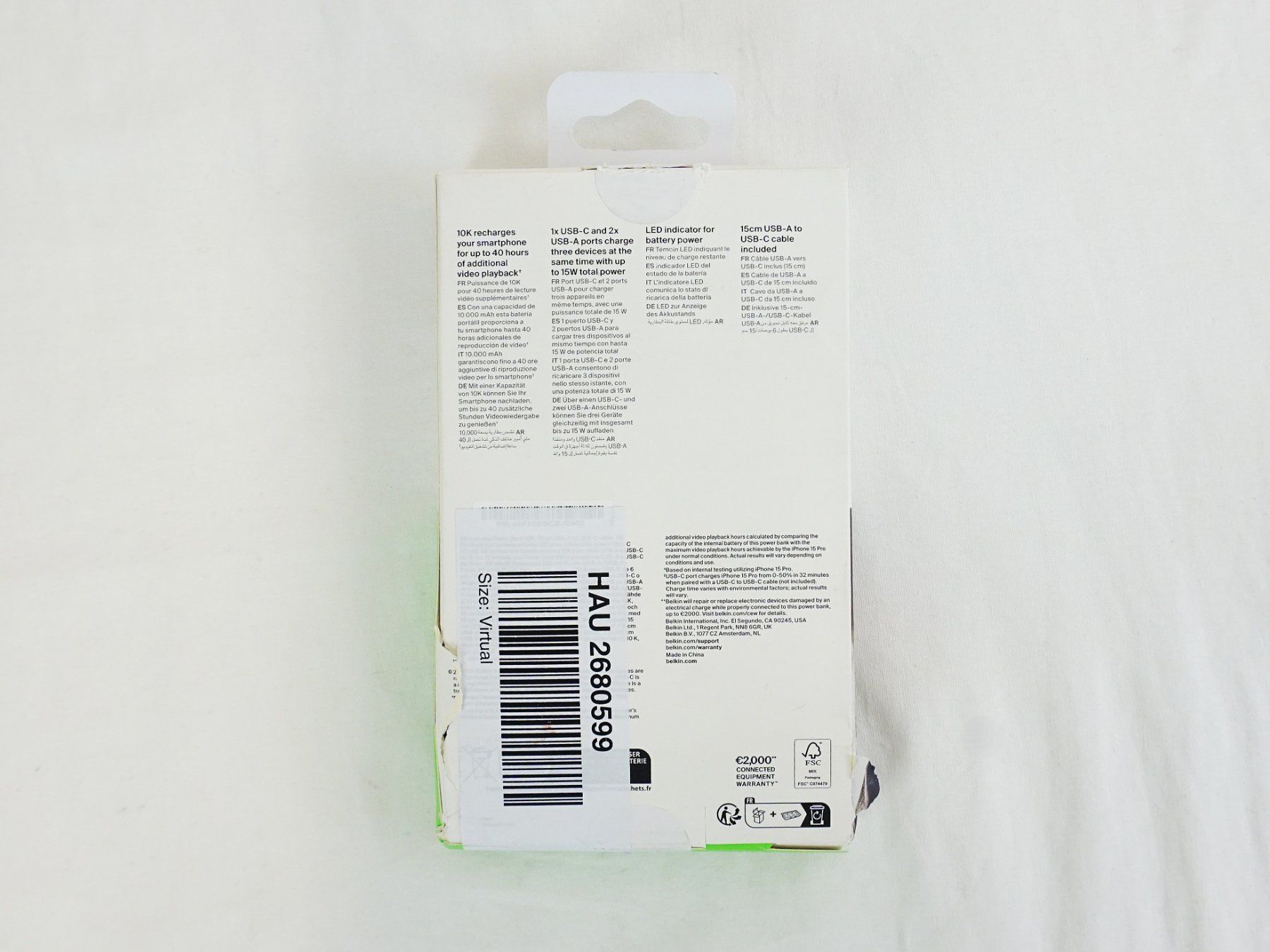 Belkin Caricabatterie: Power Bank 10K – Nuovo (secondo la descrizione) da Pratteln venduto da Restwert_Pratteln 6