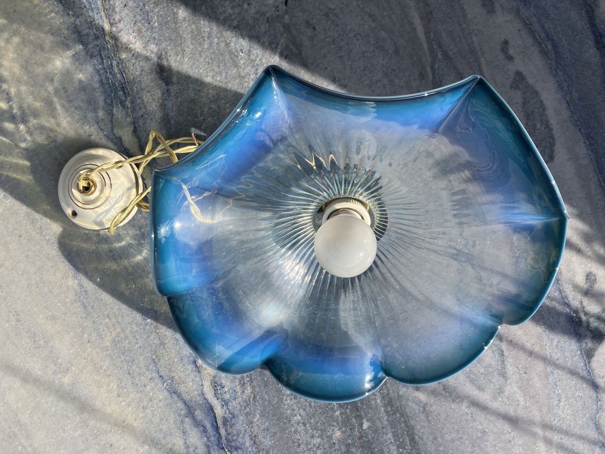 Kronleuchter & Deckenlampen: Antik Jugendstil Deckenlampe mit Schöne Lampenschirm – Gebraucht aus Zürich von otomado 1
