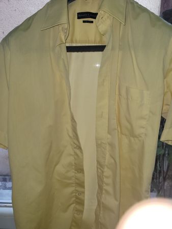 Sommerhemd Renato Cavalli Gr. 37-38 gelb bügelfrei