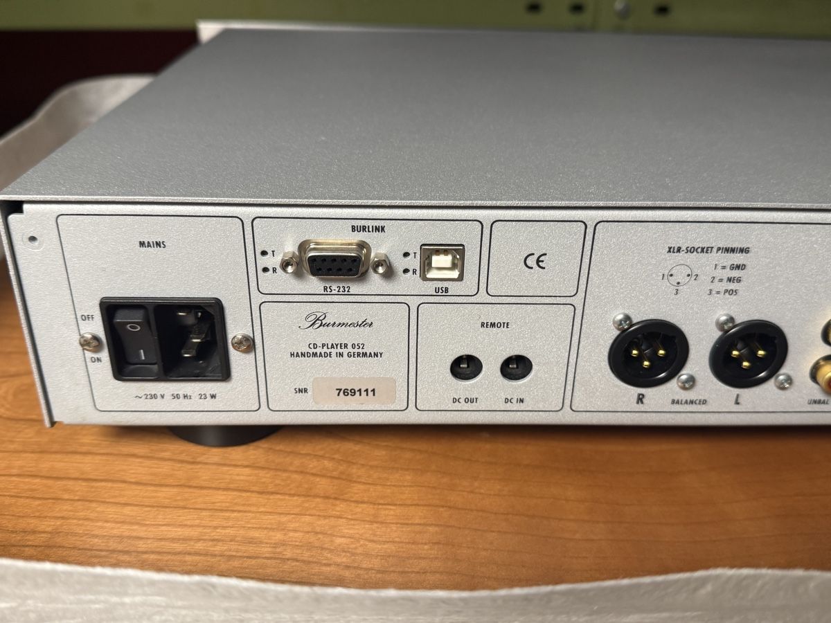CD: Burmester 052 CD Player – Usato da dietlikon venduto da avspalinger 4