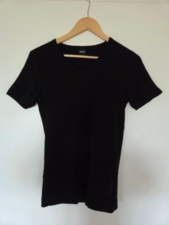 BOSS Hugo Boss Slim Fit V-Neck T-Shirt Schwarz S