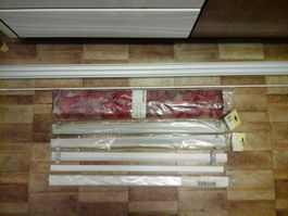 2x Schiebegardinen-Set / Inklusiv Montagematerial