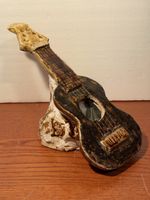 Unique Vintage Guitar Decoration Piece - ceramic