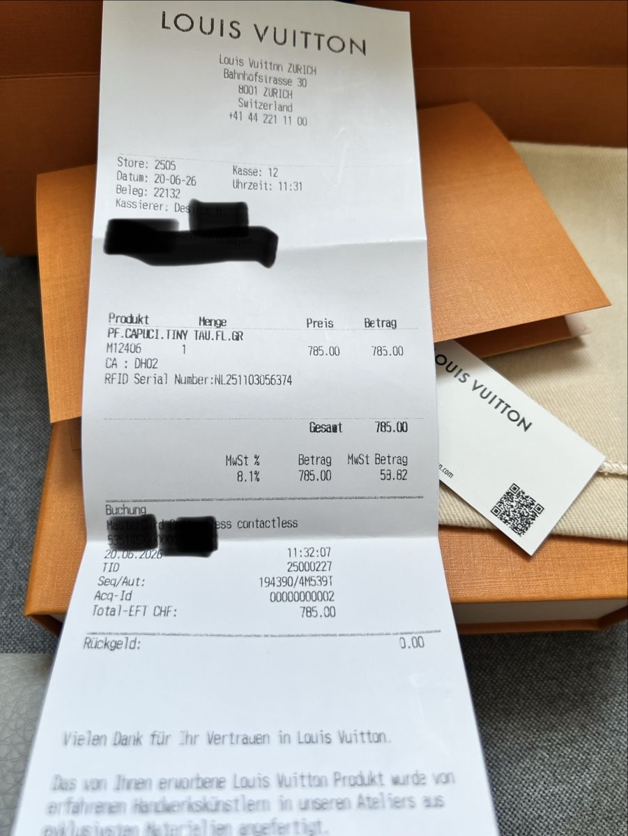 Louis Vuitton Portemonnaie: Louis Vuitton Capucines Tiny Portemnnaie - NEU – Neu und originalverpackt aus Amriswil von Austinn 9
