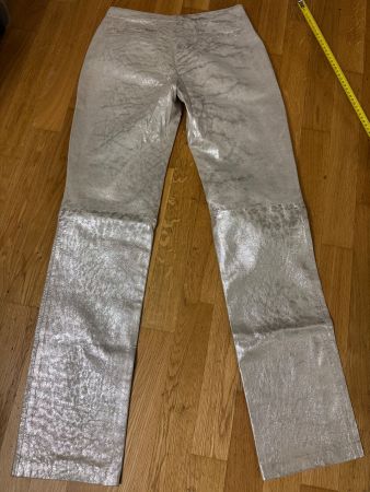 Silberne Glanz Hose von LALTRAMODA