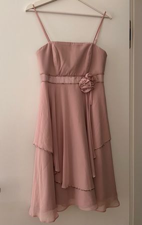  Kleid in nude/rosé Gr. 36 mit Stola - Festlich & Elegant!