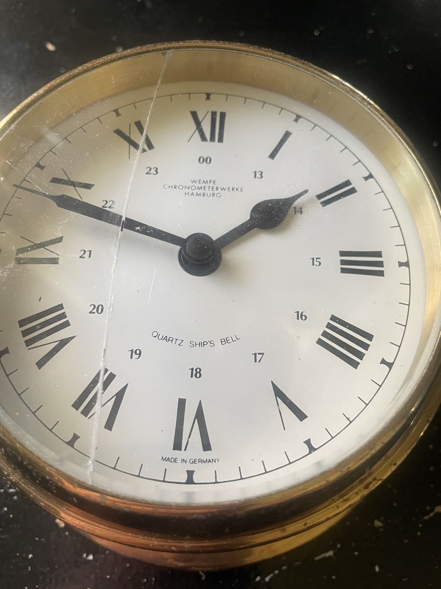 Orologi: Schiffsuhr Wempe Chronometer Quartz Hamburg – Usato da Altnau venduto da LinaAuktion 1
