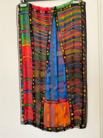 Christian Fischbacher Seiden Schal 42 x 150 cm