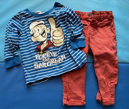 Set Hose und Langarmshirt von H&M Gr. 74