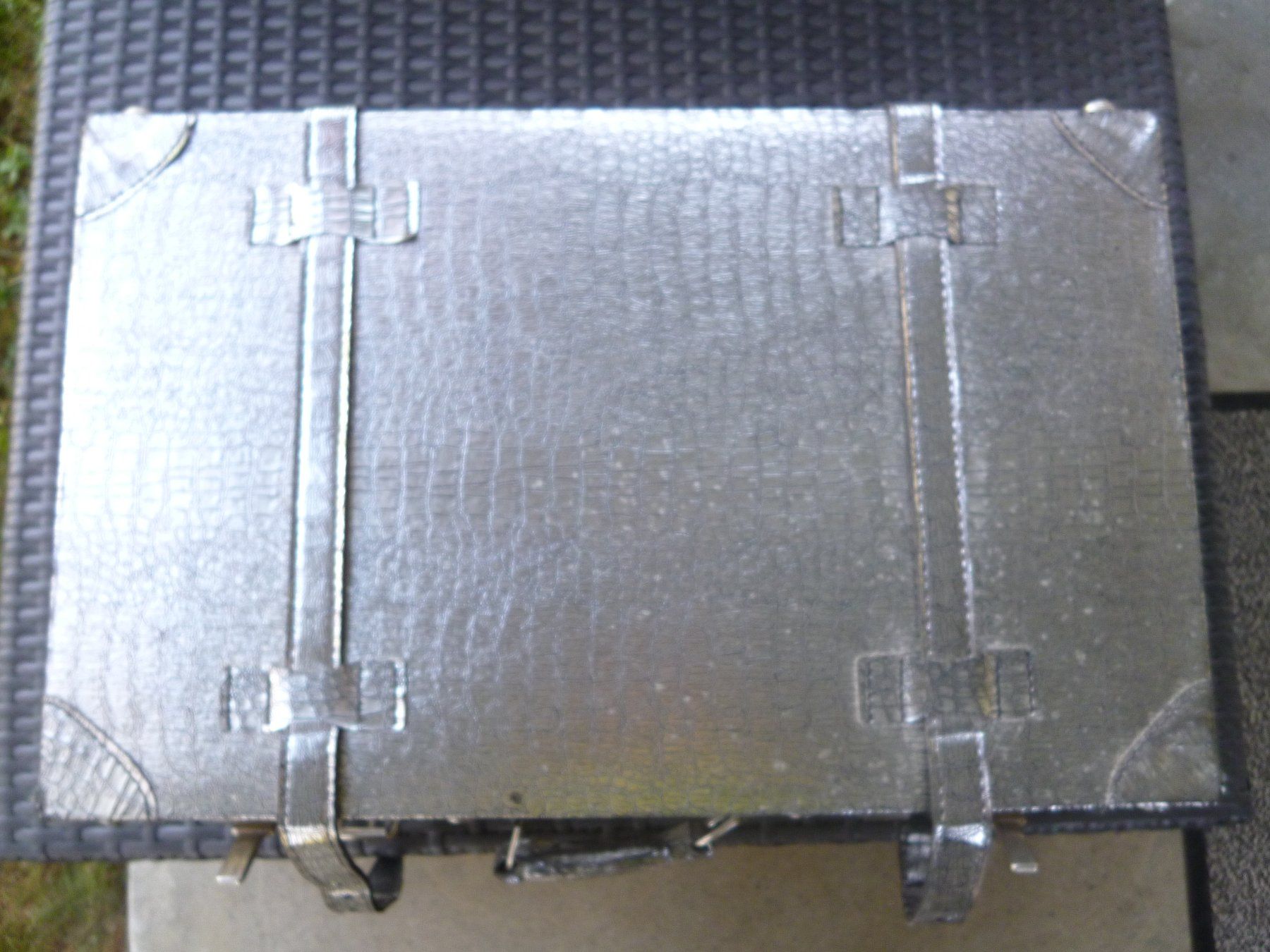 Valises de voyage: silbriger Koffer   speziell – D'occasion à Dättlikon par Mamakuga 2