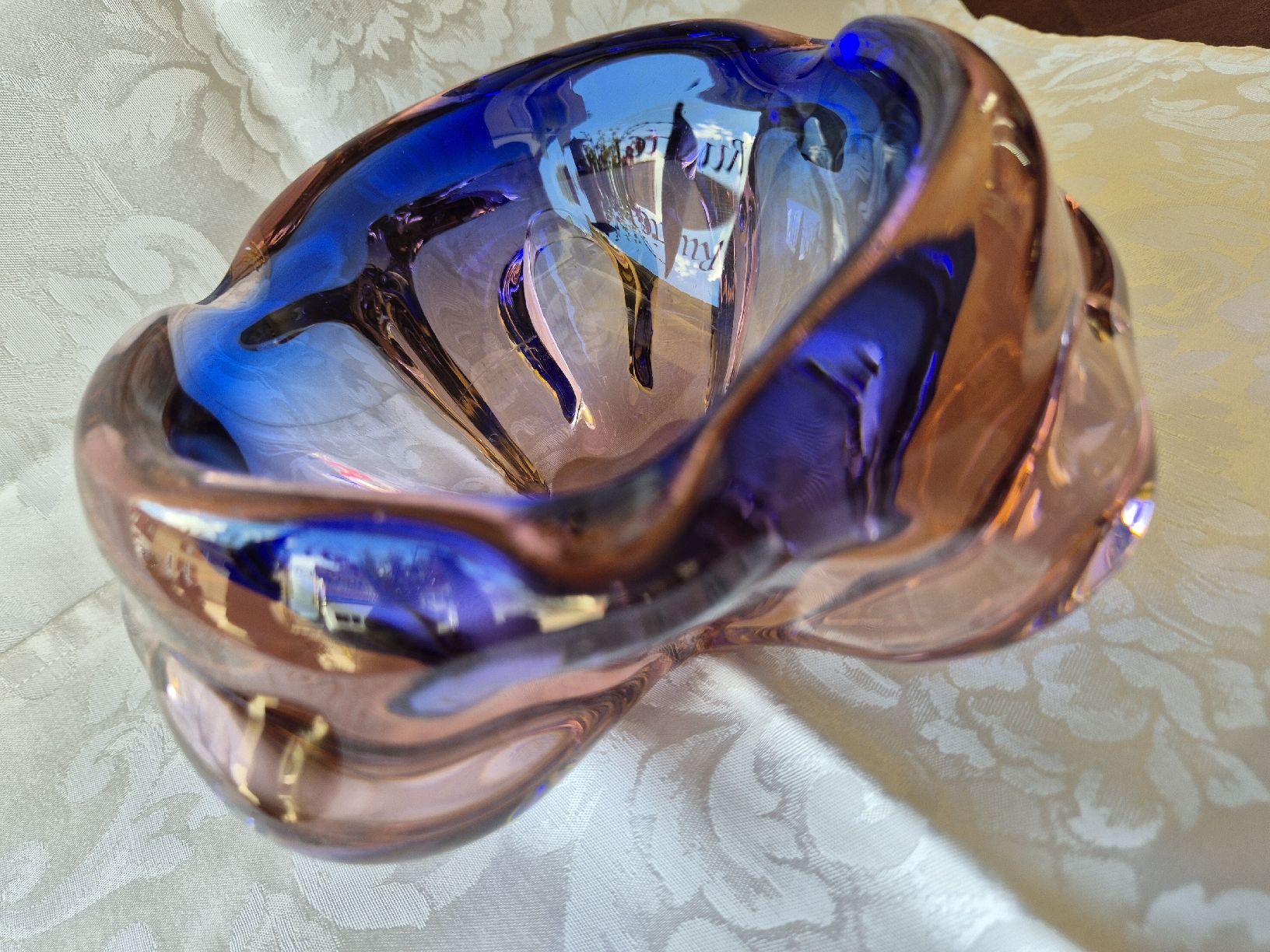 Murano Portacenere: Murano Aschenbecher blau-rosa – Usato da Eschlikon TG venduto da zuzanka80 2