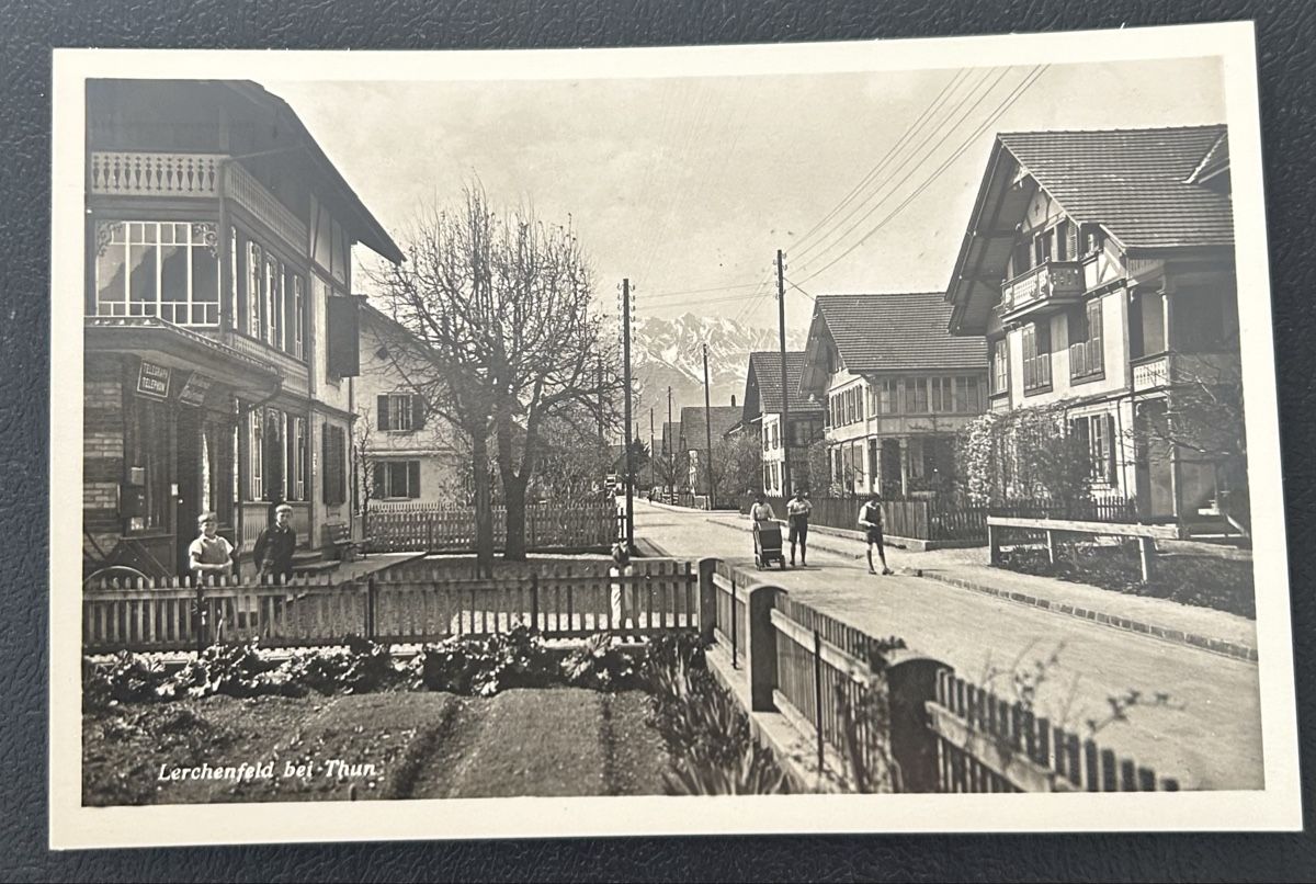 Cartoline postali: Fotokarte Lerchenfeld bei Thun  – Usato da Horw venduto da Tellbub