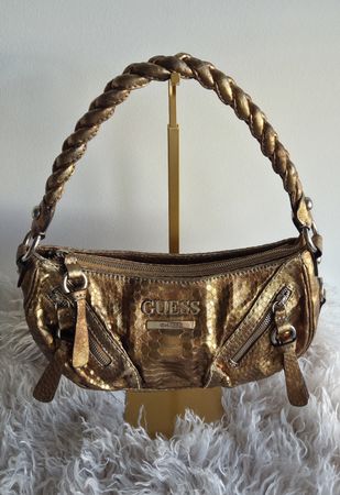 Vintage Guess Metallic Gold Bag, Y2K McBling